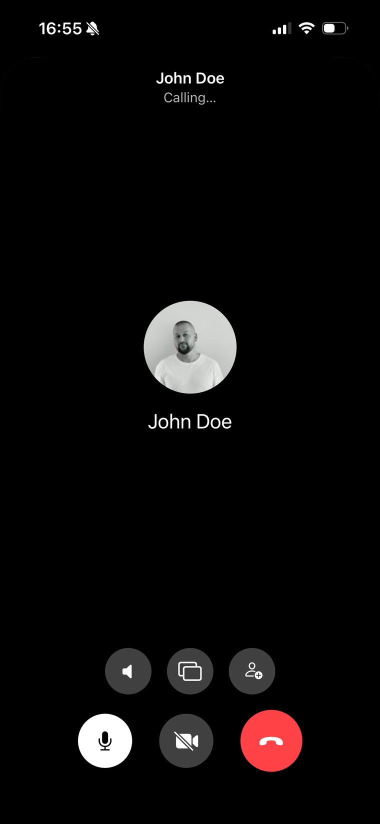 Placing an audio call to a teammate on Interkom for iPhone